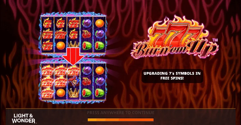777 Burn 'Em Up Schermafbeelding