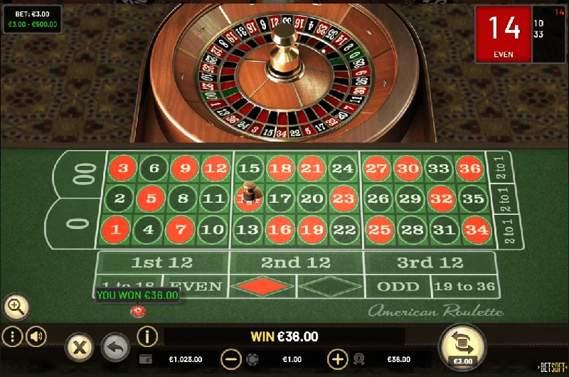 American Roulette Schermafbeelding