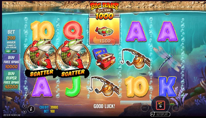 Big Bass Splash 1000 Schermafbeelding