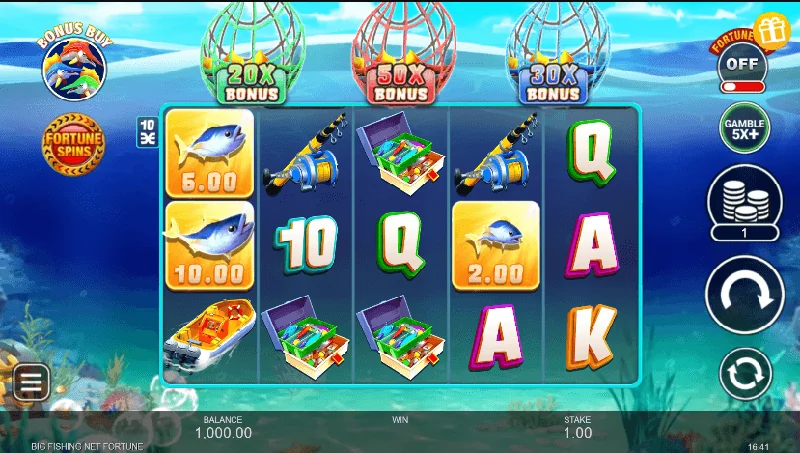 Big Fishing Net Fortune Schermafbeelding