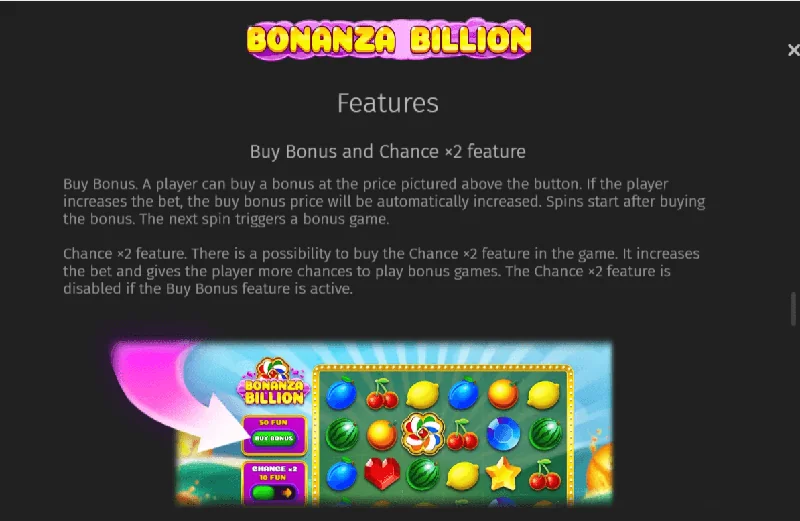 Bonanza Billion Schermafbeelding