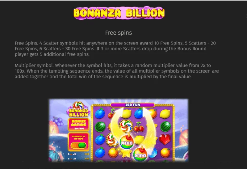 Bonanza Billion Schermafbeelding
