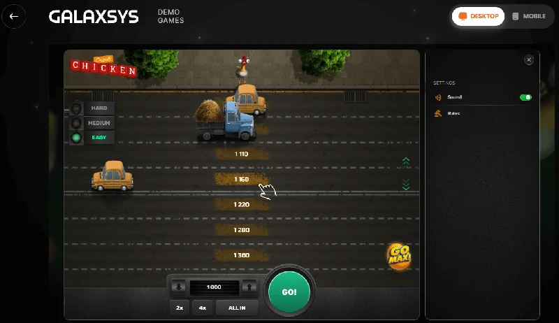 Chicken Crash Schermafbeelding