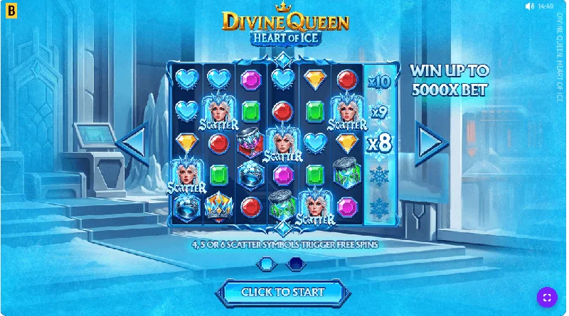 Divine Queen Heart of Ice Schermafbeelding