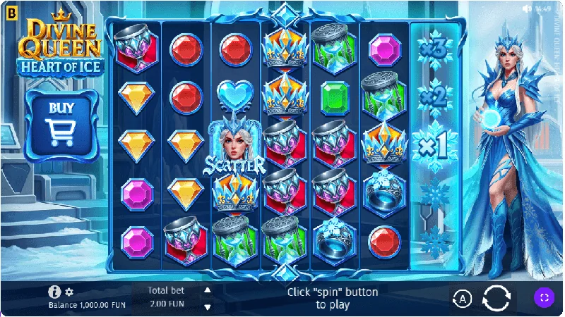 Divine Queen Heart of Ice Schermafbeelding