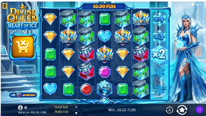 Divine Queen Heart of Ice Schermafbeelding
