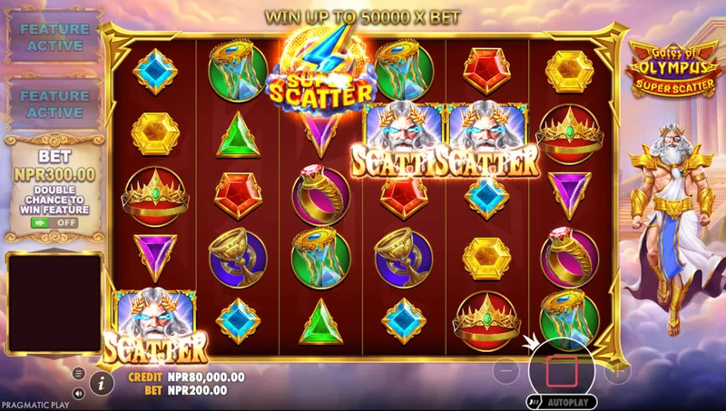 Gates of Olympus Super Scatter Schermafbeelding