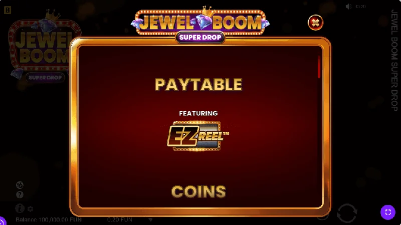 Jewel Boom Super Drop Schermafbeelding
