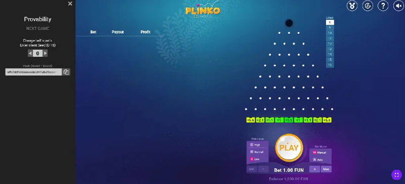 Plinko Schermafbeelding