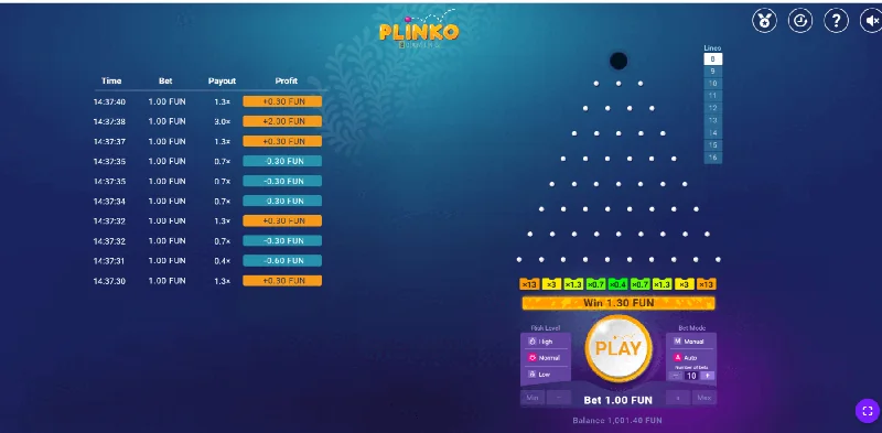 Plinko Schermafbeelding