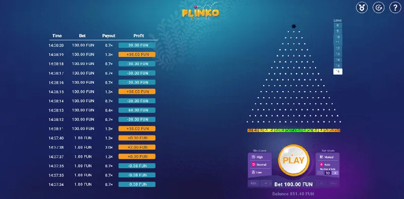 Plinko Schermafbeelding