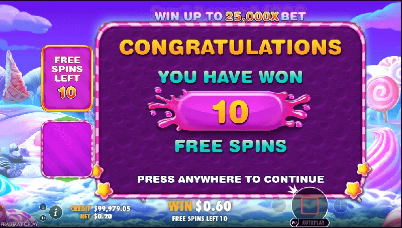Sweet Bonanza 1000 Schermafbeelding