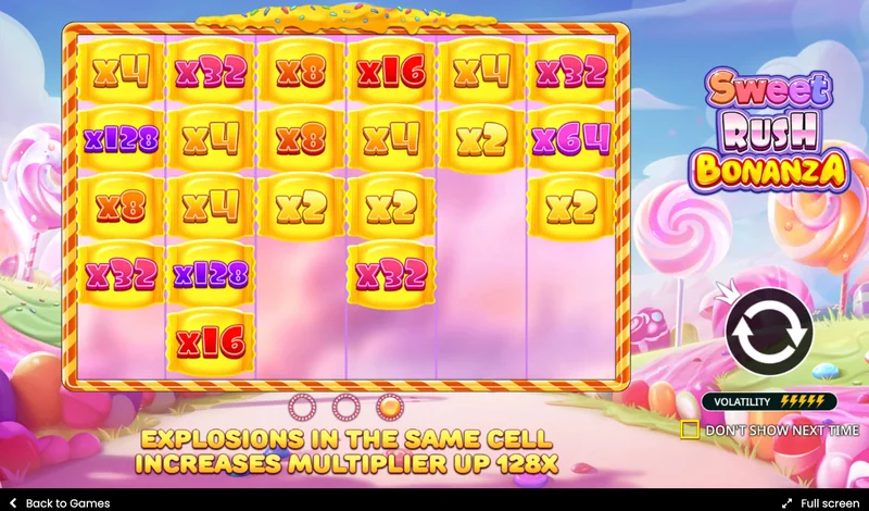 Sweet Rush Bonanza Schermafbeelding