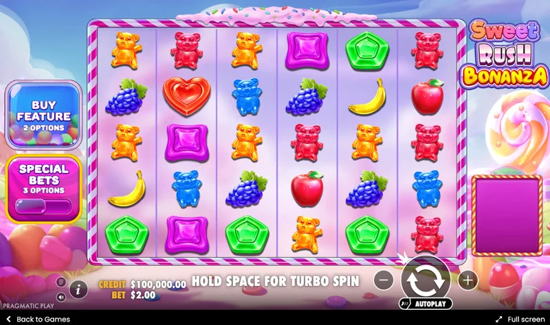 Sweet Rush Bonanza Schermafbeelding