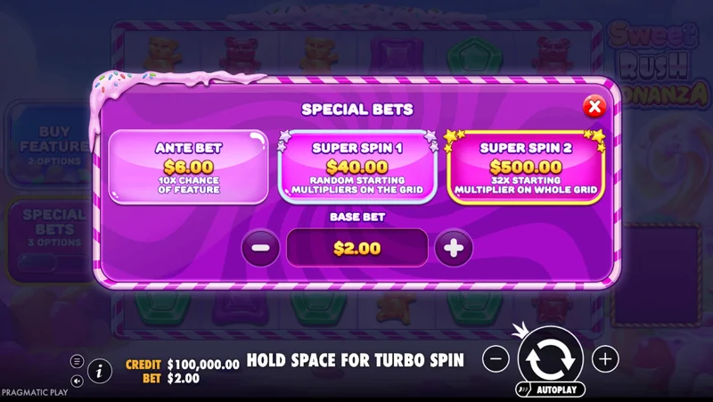 Sweet Rush Bonanza Schermafbeelding