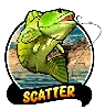 Big Bass Splash Scatter Baars Vis Symbool