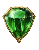 Olympian Legends Groen Schild Edelsteen Symbool