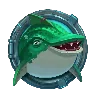 Razor Shark Groene Haai Symbool