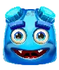 Reactoonz 100 Blauw Tweeogsymbool