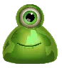 Reactoonz 100 Groen Eenogig Blob Symbool