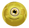 Reactoonz 100 Geel Eenogig Symbool