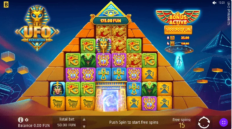 UFO Pyramids Schermafbeelding