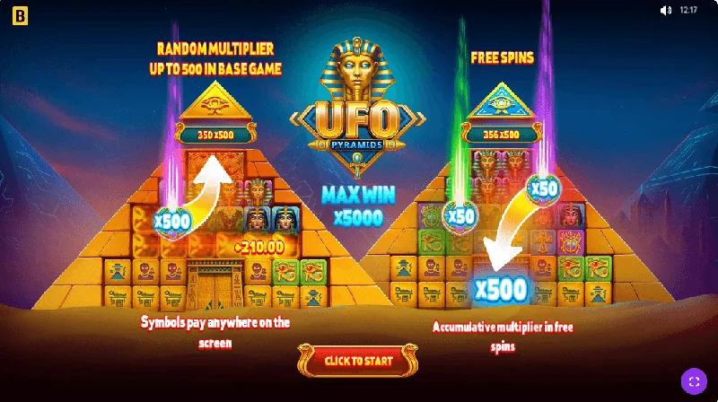 UFO Pyramids Schermafbeelding