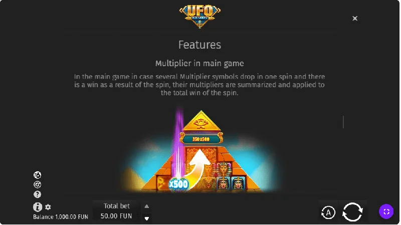 UFO Pyramids Schermafbeelding