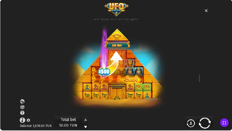 UFO Pyramids Schermafbeelding