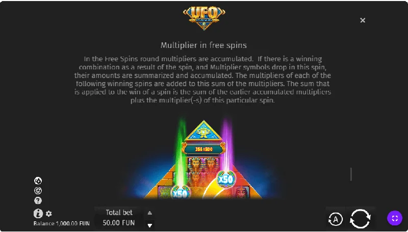 UFO Pyramids Schermafbeelding