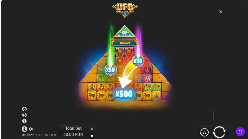 UFO Pyramids Schermafbeelding