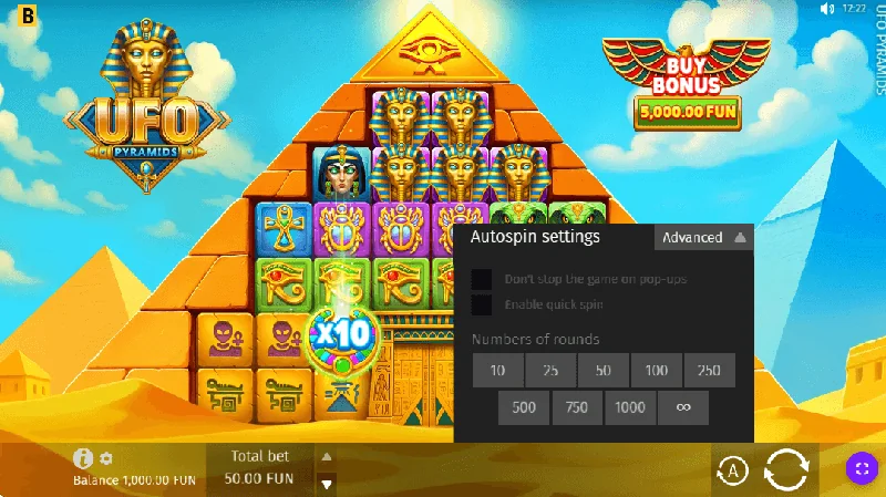 UFO Pyramids Schermafbeelding